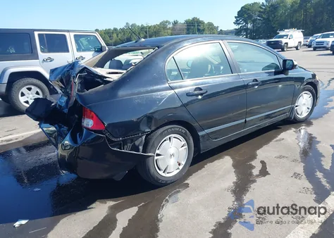 2010 Honda Civic Hybrid from USA, damaged, VIN JHMSA3F21AS005780